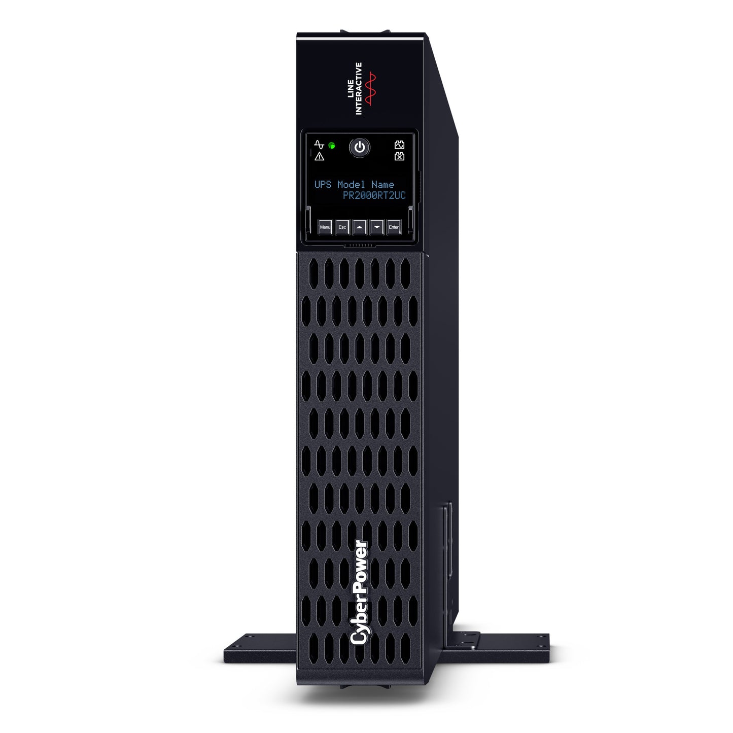 CyberPower PR2000RT2UC 2000VA / 2000W Line Interactive UPS (Rackmount (2U)) — Left angle