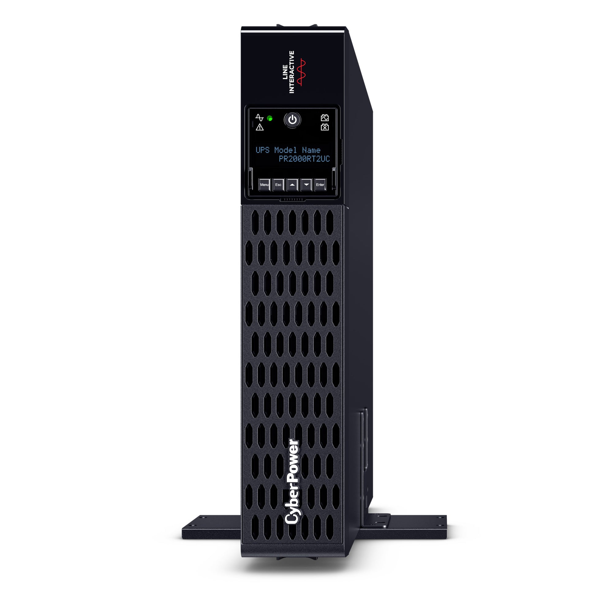 CyberPower PR2000RT2UC 2000VA / 2000W Line Interactive UPS (Rackmount (2U)) — Left angle