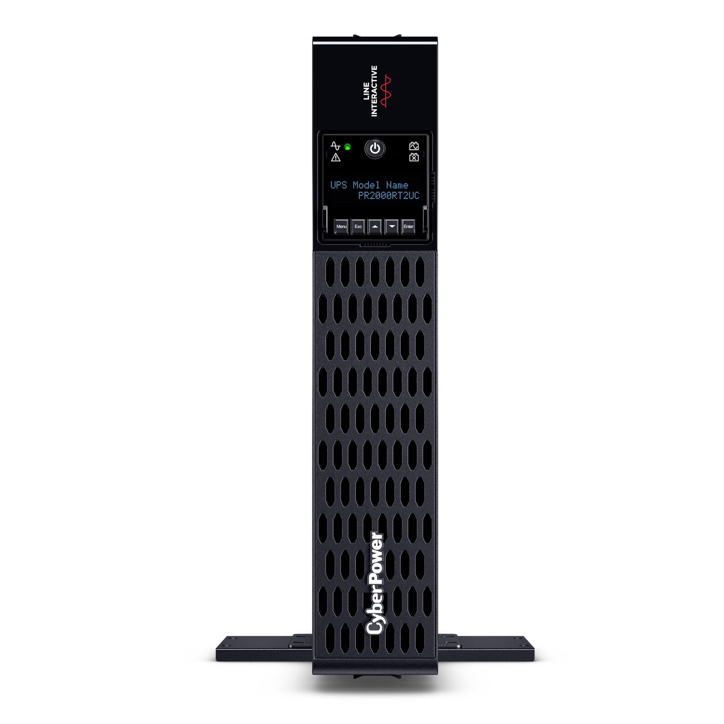 CyberPower PR2000RT2UC 2000VA / 2000W Line Interactive UPS (Rackmount (2U)) — Front view