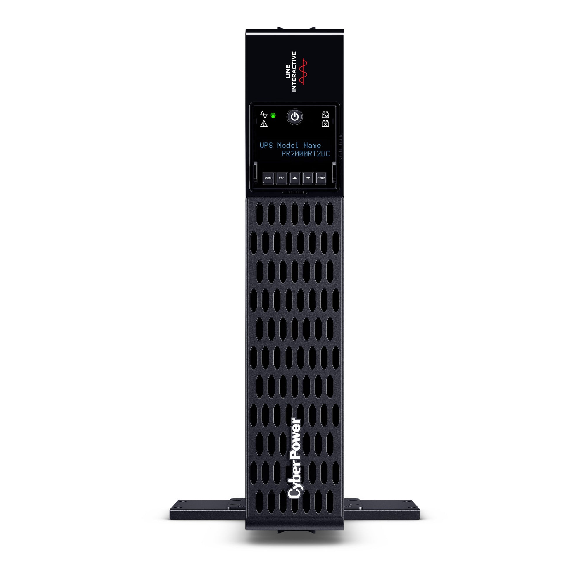 CyberPower PR2000RT2UC 2000VA / 2000W Line Interactive UPS (Rackmount (2U)) — Front view