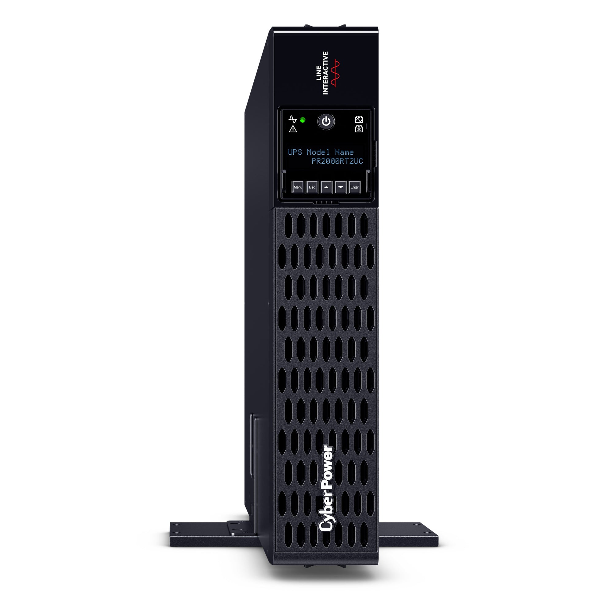 CyberPower PR2000RT2UC 2000VA / 2000W Line Interactive UPS (Rackmount (2U)) — Right angle