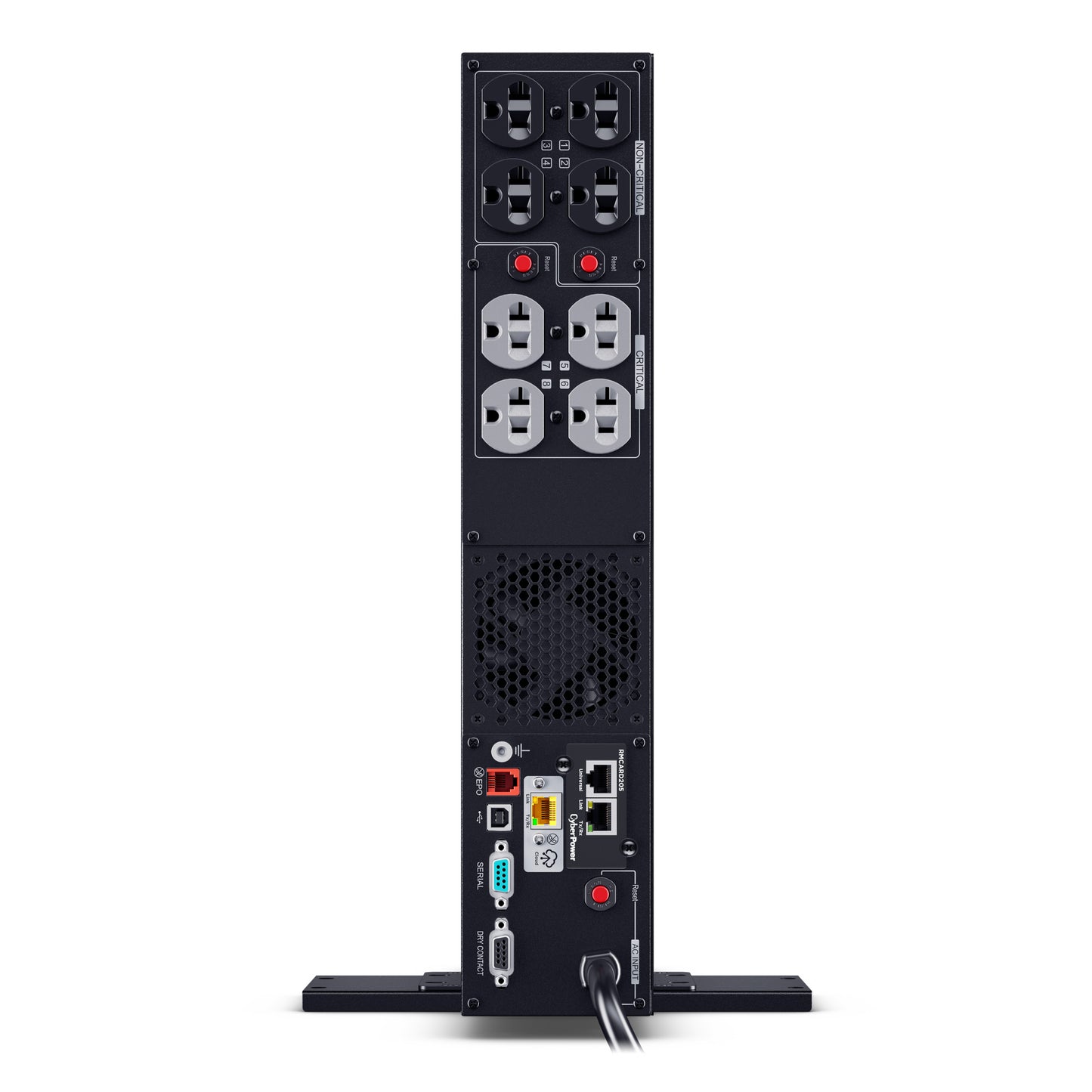 CyberPower PR2000RT2UCN 2000VA / 2000W Line Interactive UPS (Rackmount (2U)) — Rear view