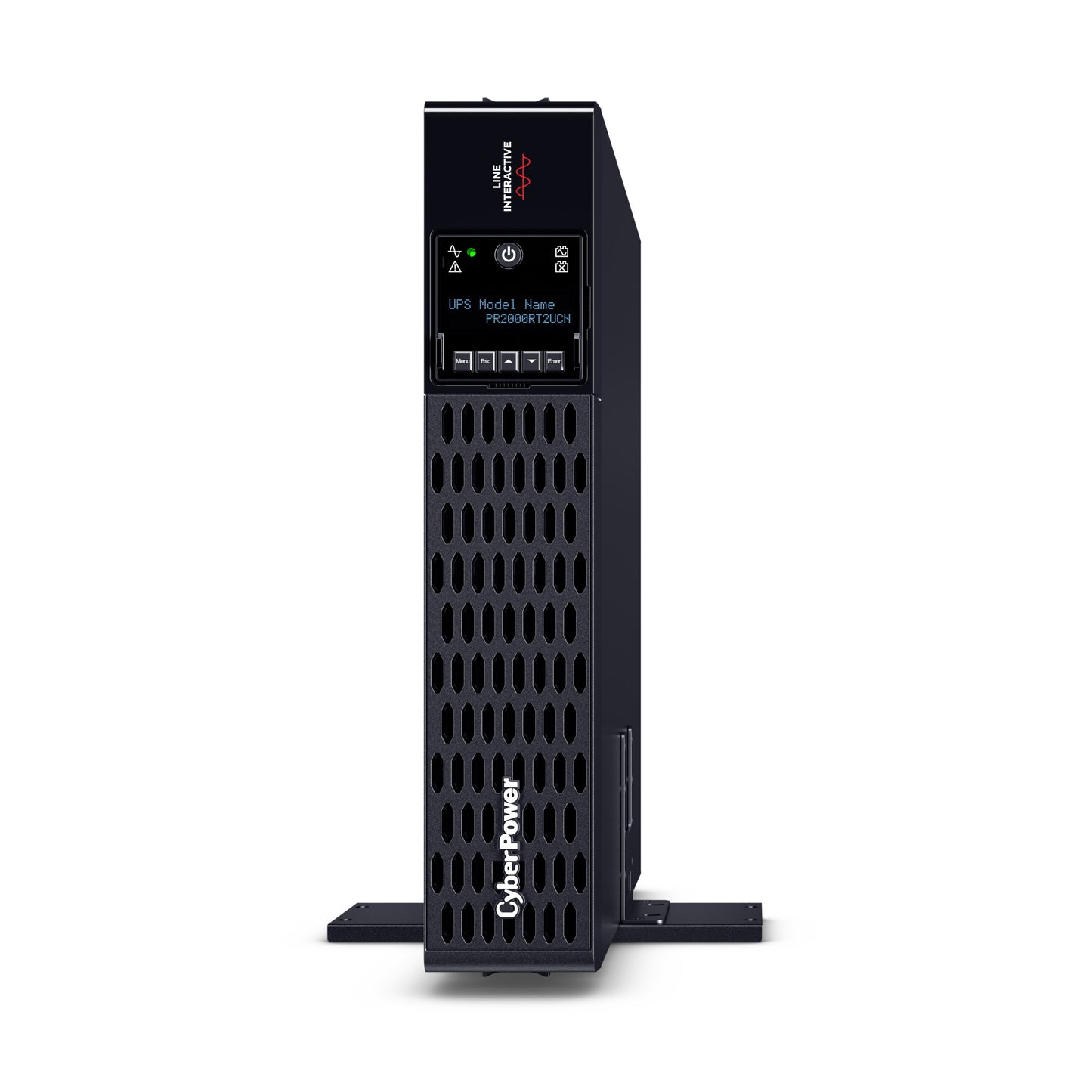 CyberPower PR2000RT2UCN 2000VA / 2000W Line Interactive UPS (Rackmount (2U)) — Left angle