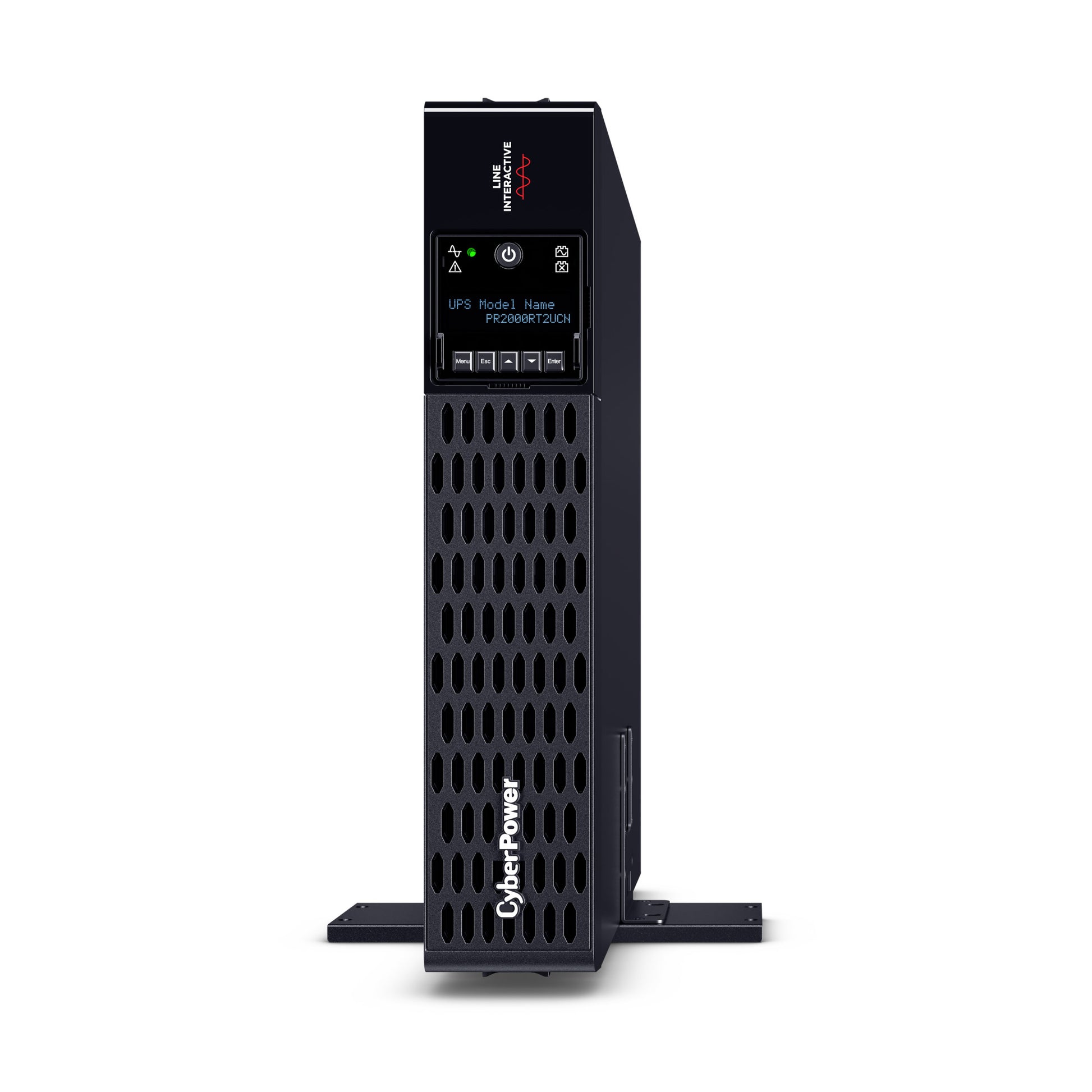 CyberPower PR2000RT2UCN 2000VA / 2000W Line Interactive UPS (Rackmount (2U)) — Left angle