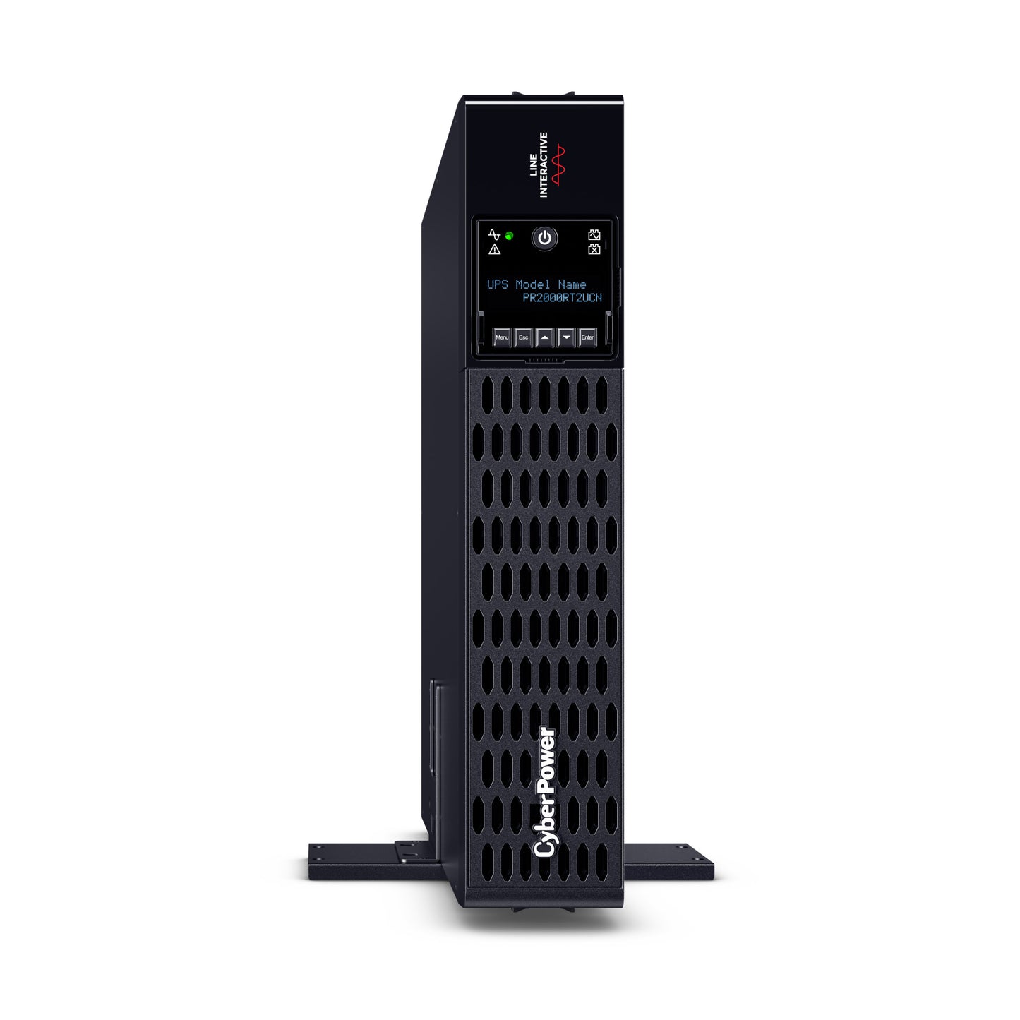 CyberPower PR2000RT2UCN 2000VA / 2000W Line Interactive UPS (Rackmount (2U)) — Right angle