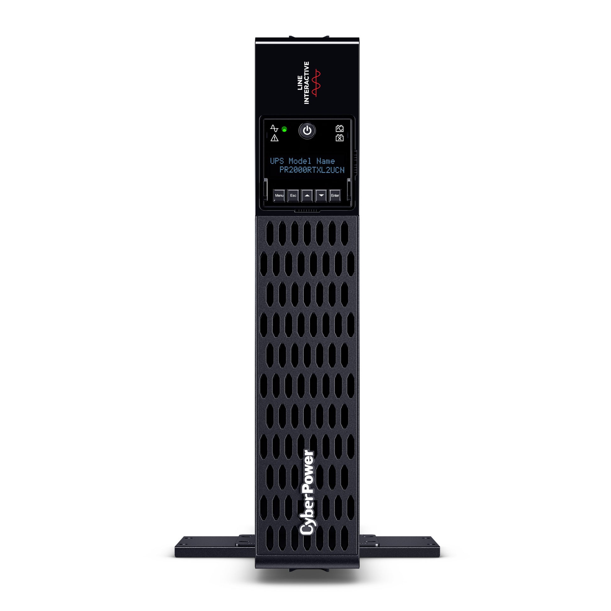 CyberPower PR2000RTXL2UCN 2000VA / 2000W Line Interactive UPS (Rackmount (2U)) — Front view