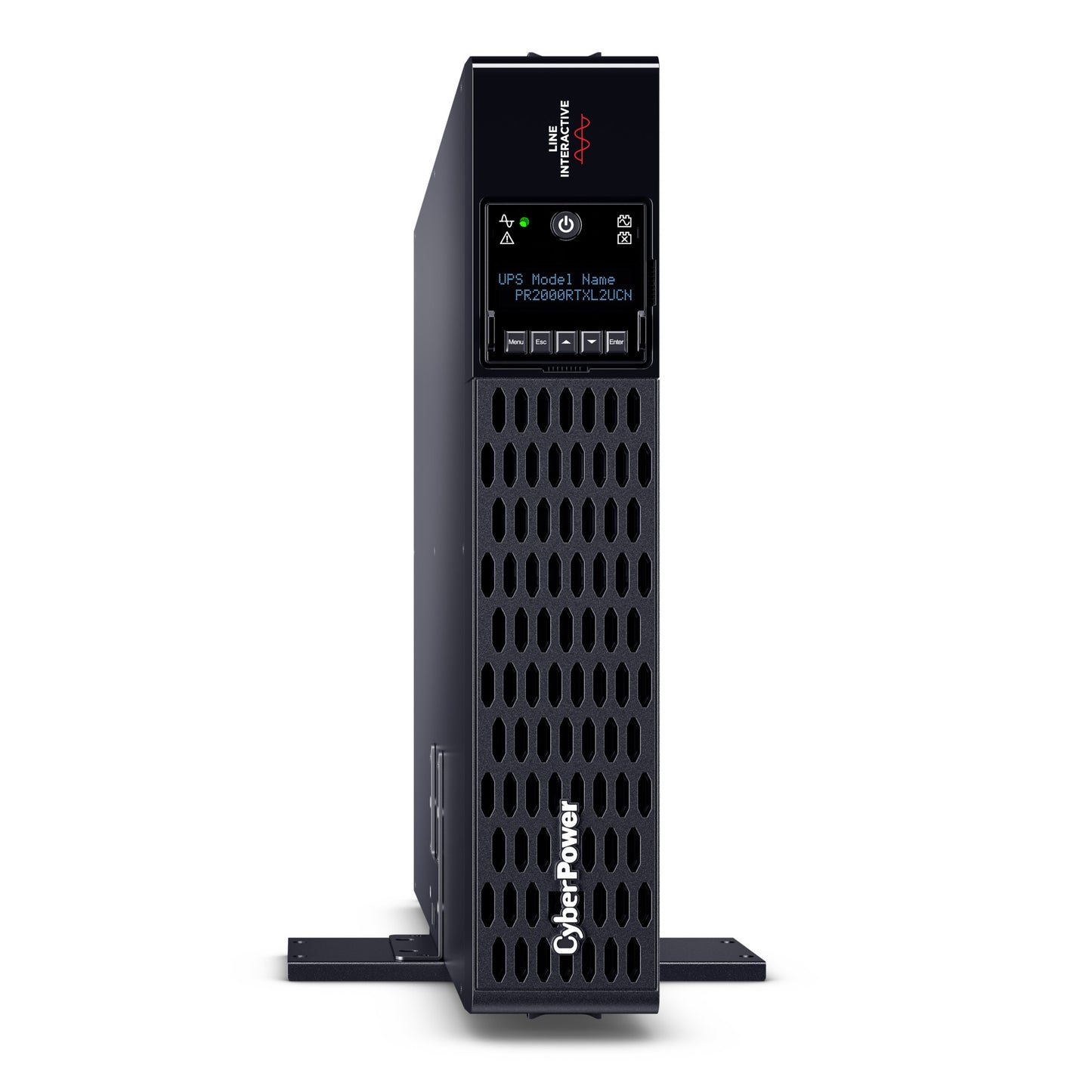 CyberPower PR2000RTXL2UCN 2000VA / 2000W Line Interactive UPS (Rackmount (2U)) — Right angle