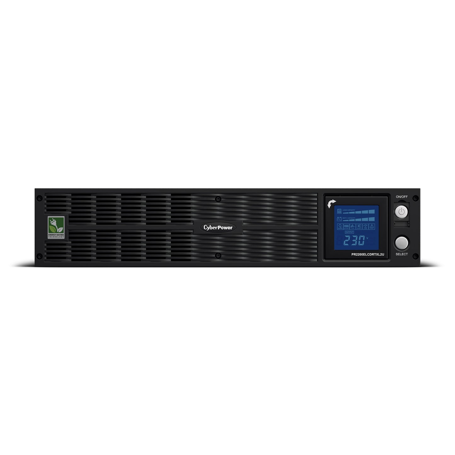 CyberPower PR2200ELCDRTXL2U 2200VA / 1650W Line Interactive UPS (Rackmount) — Left angle