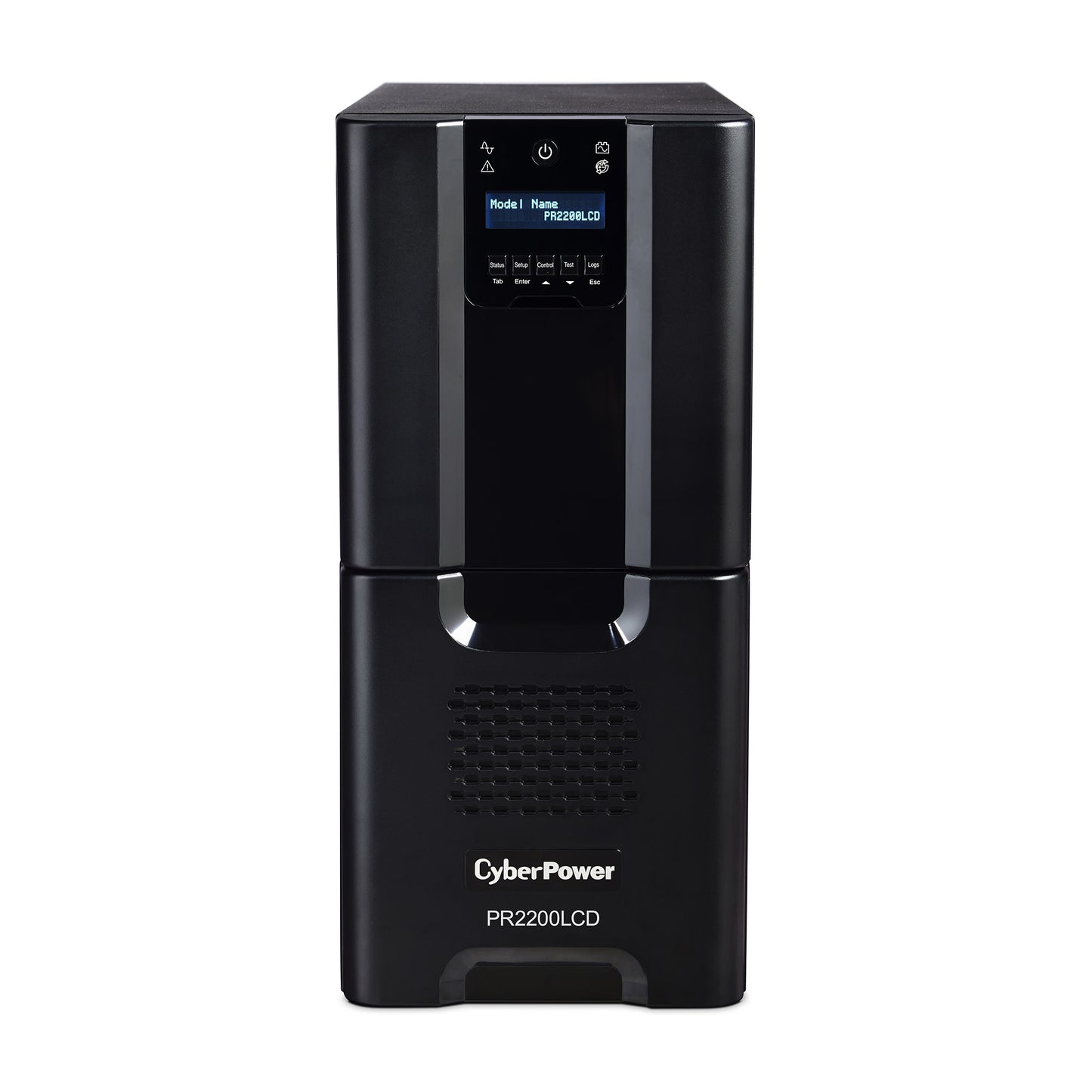 CyberPower PR2200LCD 2200VA Line Interactive UPS (Mini-Tower) — Front view