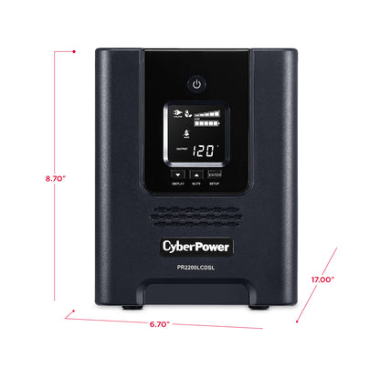 CyberPower PR2200LCDSL 2070VA / 1980W Line Interactive UPS (Mini-Tower) — Feature detail