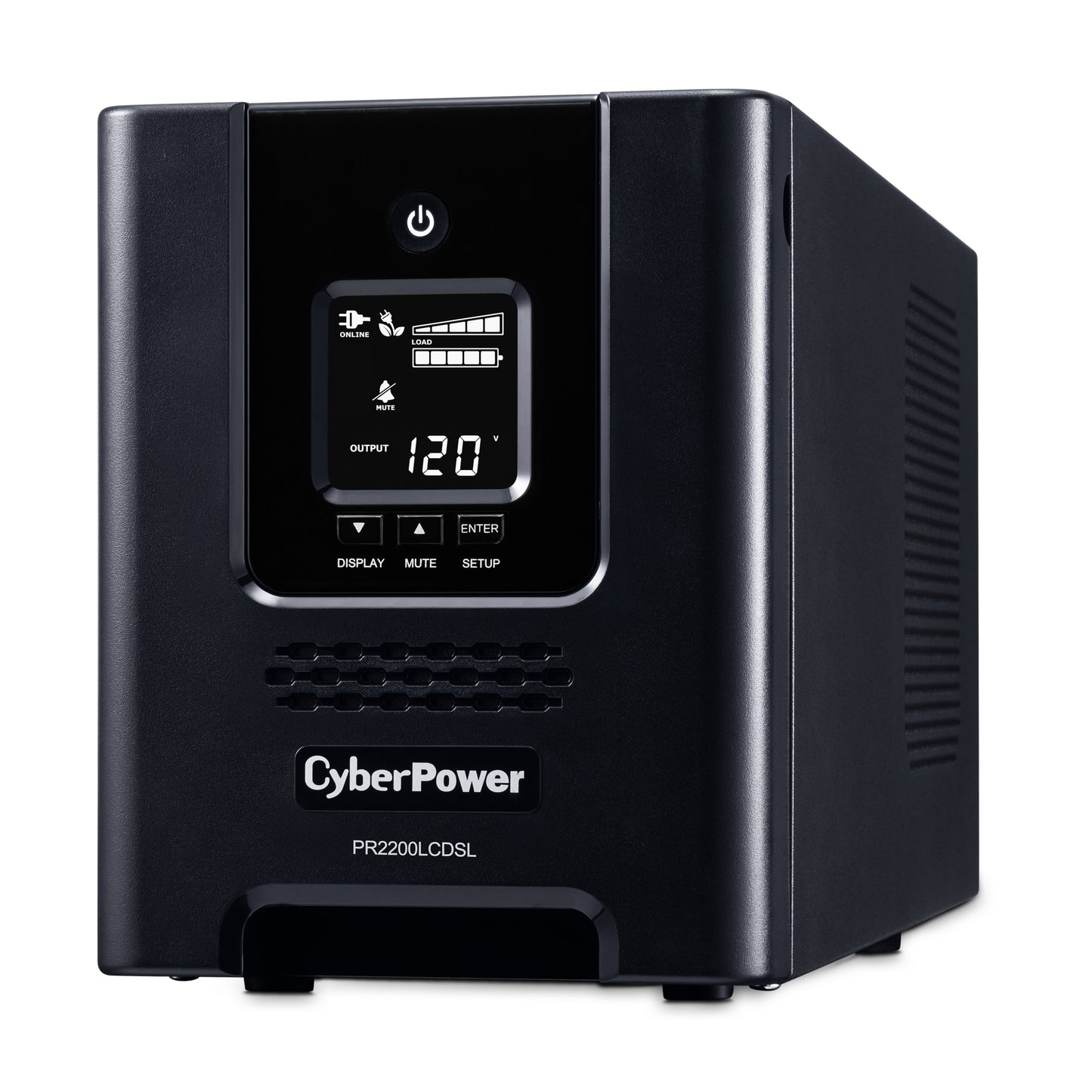 CyberPower PR2200LCDSL 2070VA / 1980W Line Interactive UPS (Mini-Tower) — Left angle