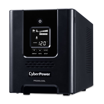 CyberPower PR2200LCDSL 2070VA / 1980W Line Interactive UPS (Mini-Tower) — Left angle