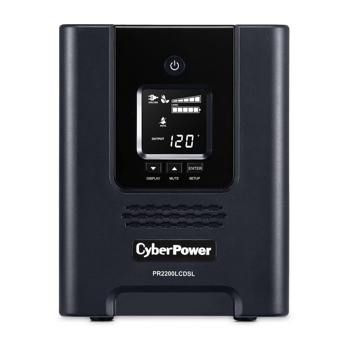 CyberPower PR2200LCDSL 2070VA / 1980W Line Interactive UPS (Mini-Tower) — Front view