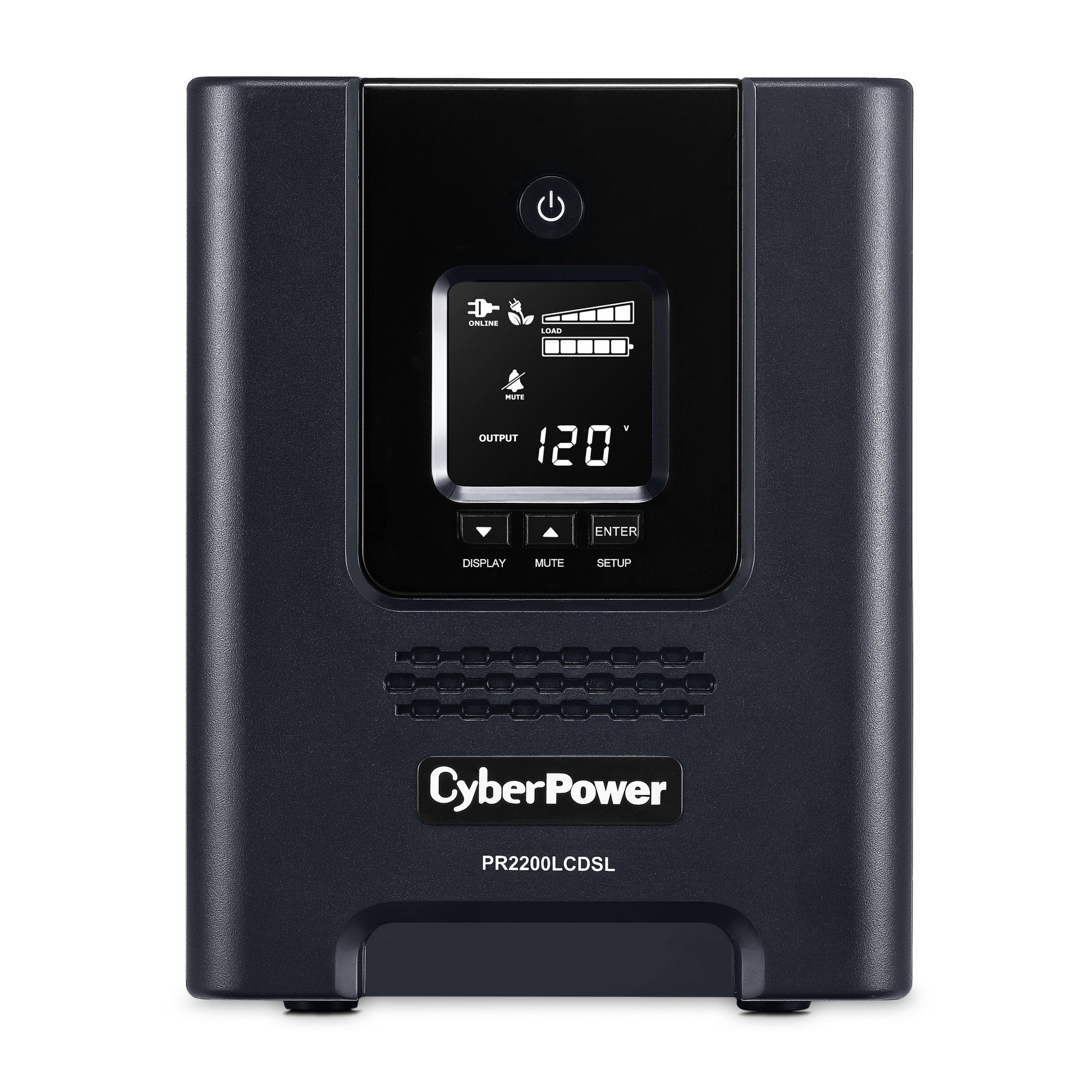 CyberPower PR2200LCDSL 2070VA / 1980W Line Interactive UPS (Mini-Tower) — Front view