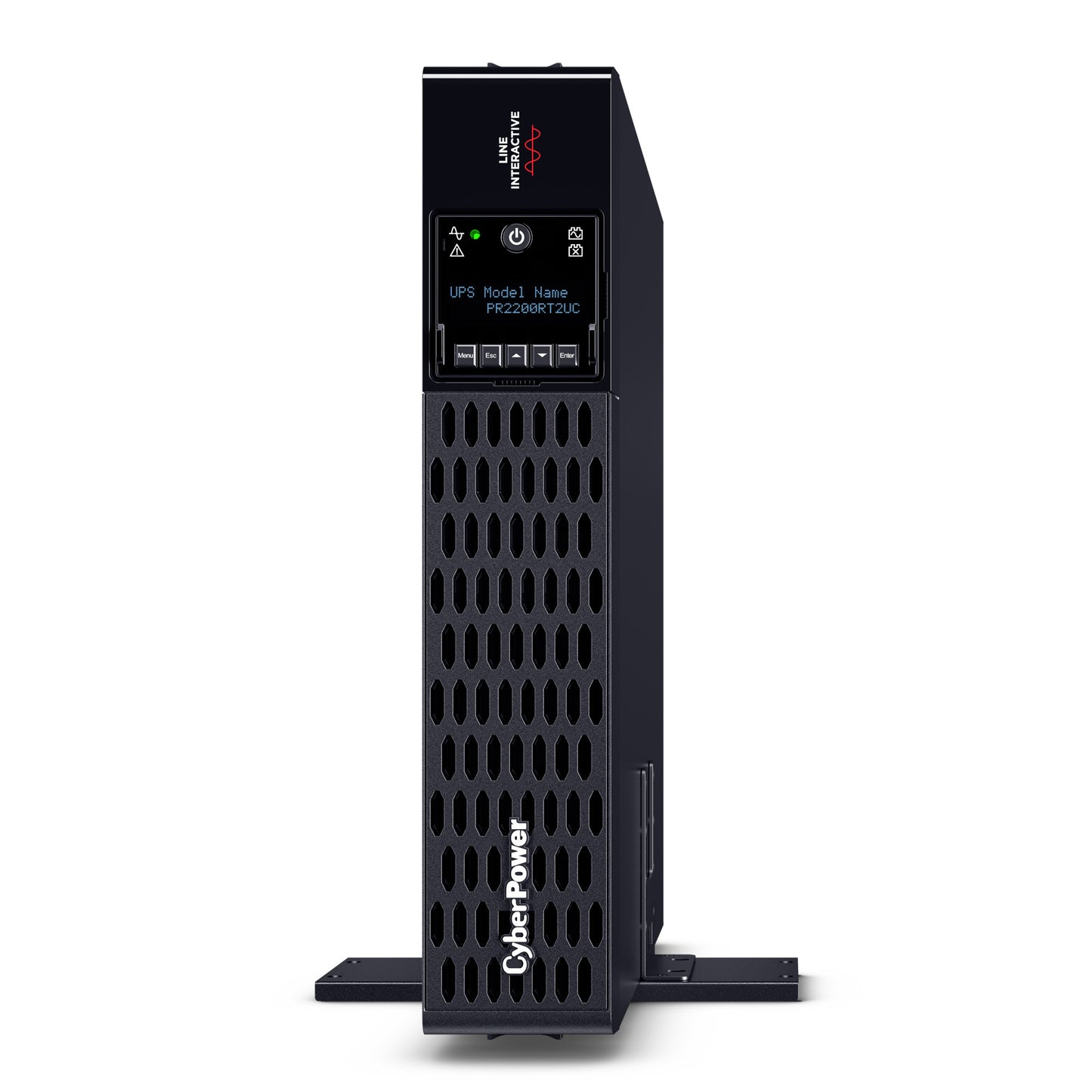 CyberPower PR2200RT2UC 2200VA / 2200W Line Interactive UPS (Rackmount (2U)) — Left angle