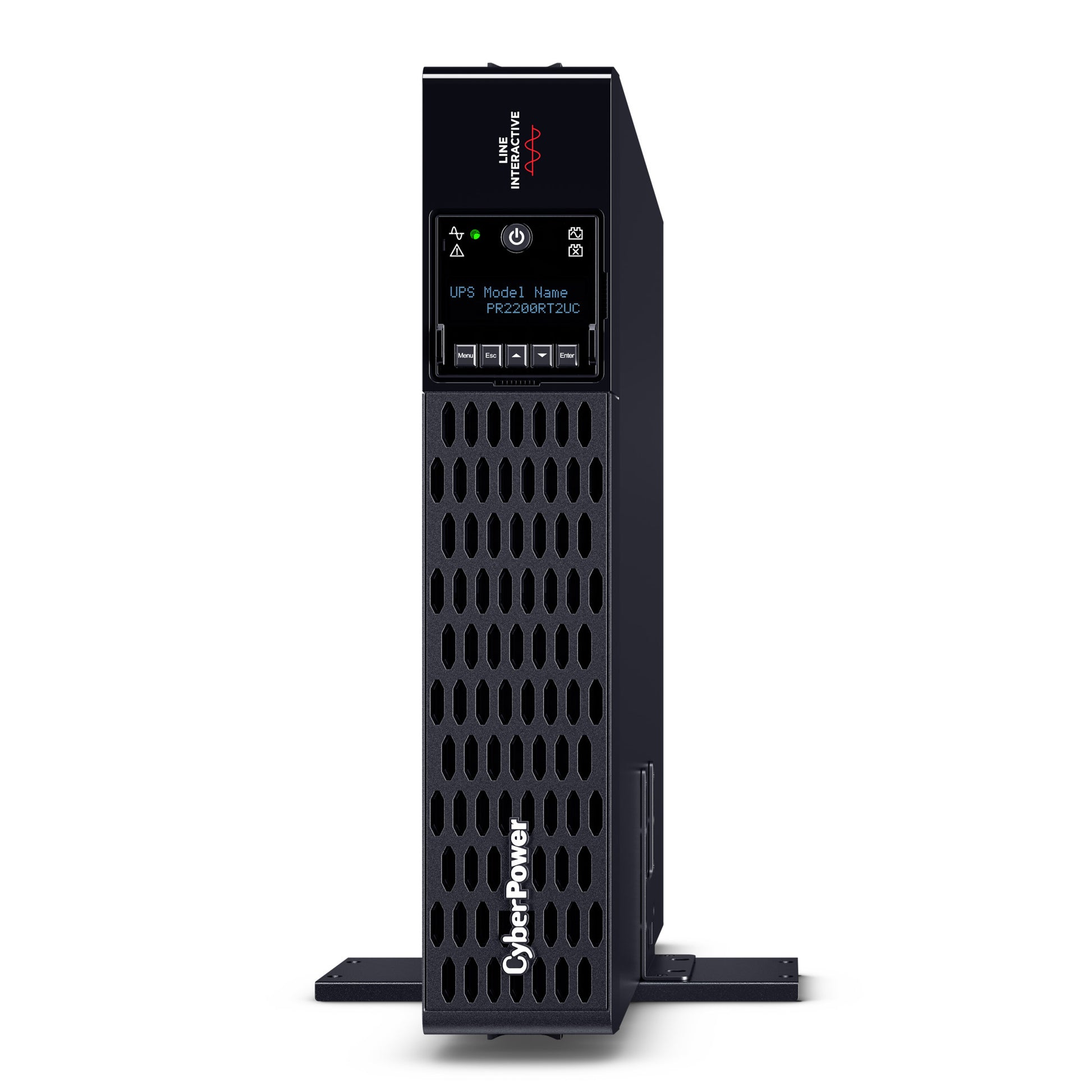 CyberPower PR2200RT2UC 2200VA / 2200W Line Interactive UPS (Rackmount (2U)) — Left angle