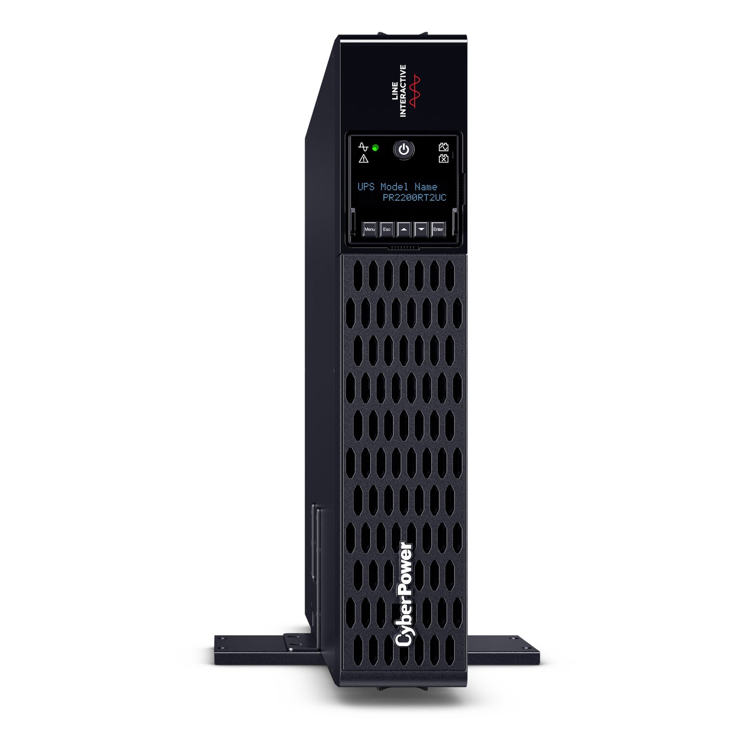 CyberPower PR2200RT2UC 2200VA / 2200W Line Interactive UPS (Rackmount (2U)) — Right angle