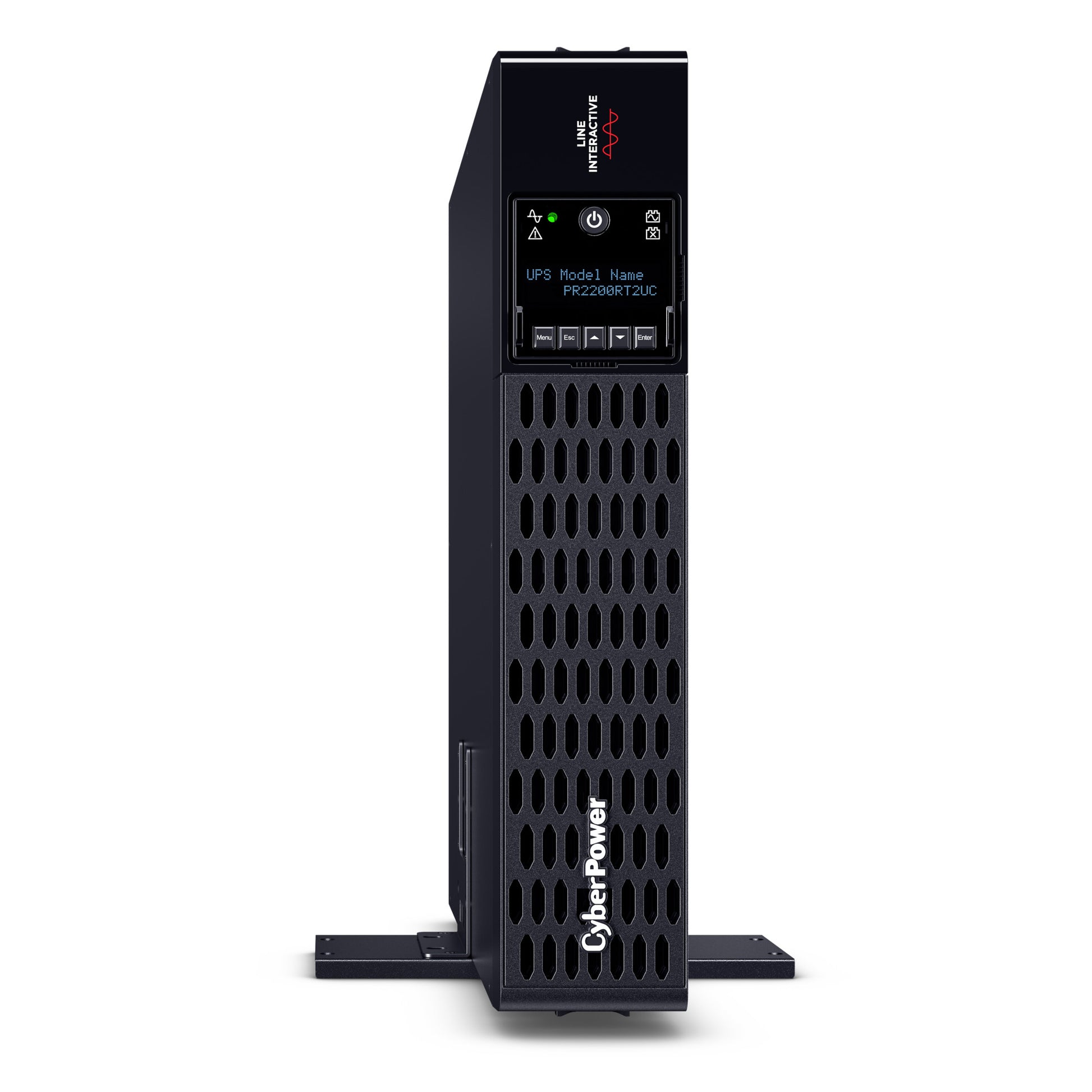 CyberPower PR2200RT2UC 2200VA / 2200W Line Interactive UPS (Rackmount (2U)) — Right angle