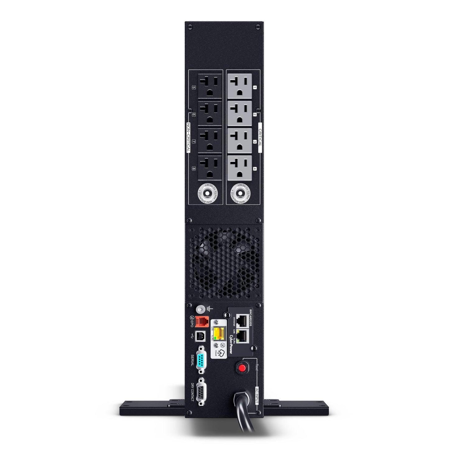 CyberPower PR2200RT2UCN 2200VA / 2200W Line Interactive UPS (Rack/Tower) — Rear view