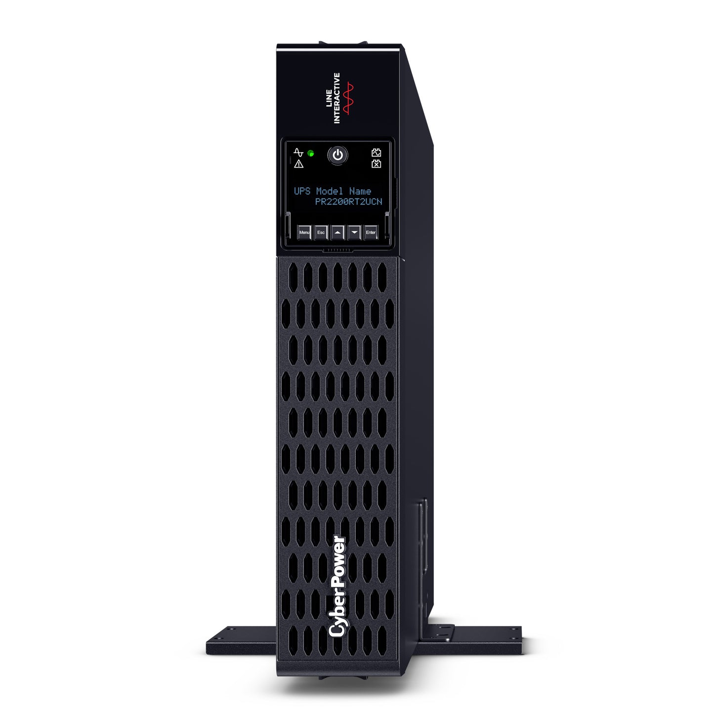 CyberPower PR2200RT2UCN 2200VA / 2200W Line Interactive UPS (Rack/Tower) — Left angle