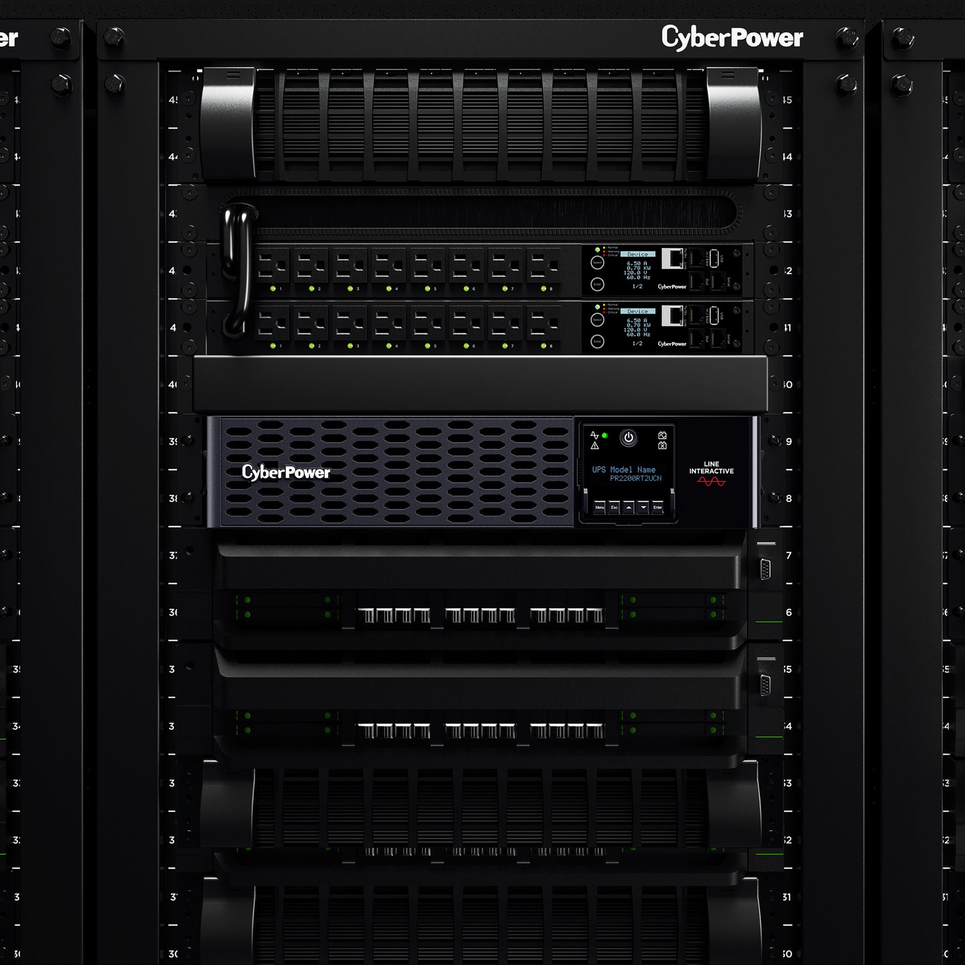 CyberPower PR2200RT2UCN 2200VA / 2200W Line Interactive UPS (Rack/Tower) — Feature detail