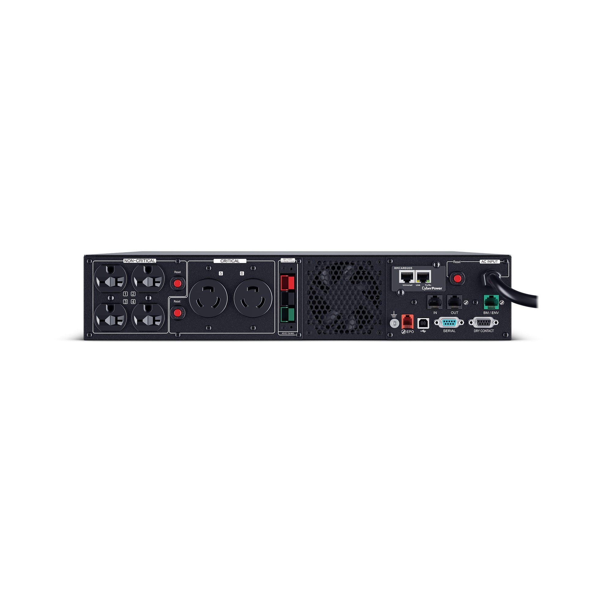 CyberPower PR2200RTXL2UHVAN 2200VA / 2200W Line Interactive UPS (Rack/Tower) — Right angle