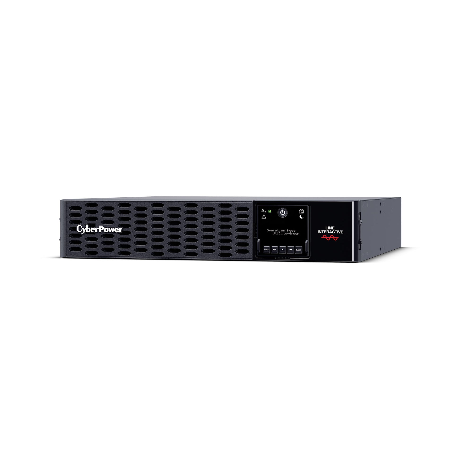 CyberPower PR2200RTXL2UHVAN 2200VA / 2200W Line Interactive UPS (Rack/Tower) — Left angle