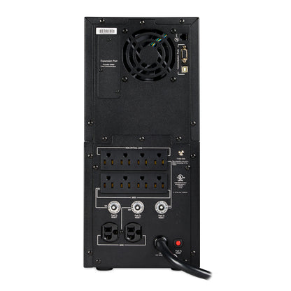 CyberPower PR3000LCD 3000VA Line Interactive UPS (Mini-Tower) — Rear view