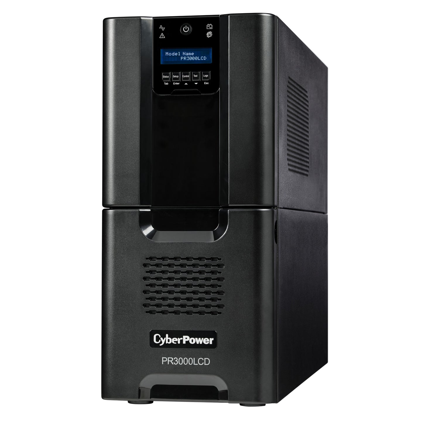 CyberPower PR3000LCD 3000VA Line Interactive UPS (Mini-Tower) — Left angle