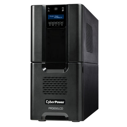 CyberPower PR3000LCD 3000VA Line Interactive UPS (Mini-Tower) — Left angle
