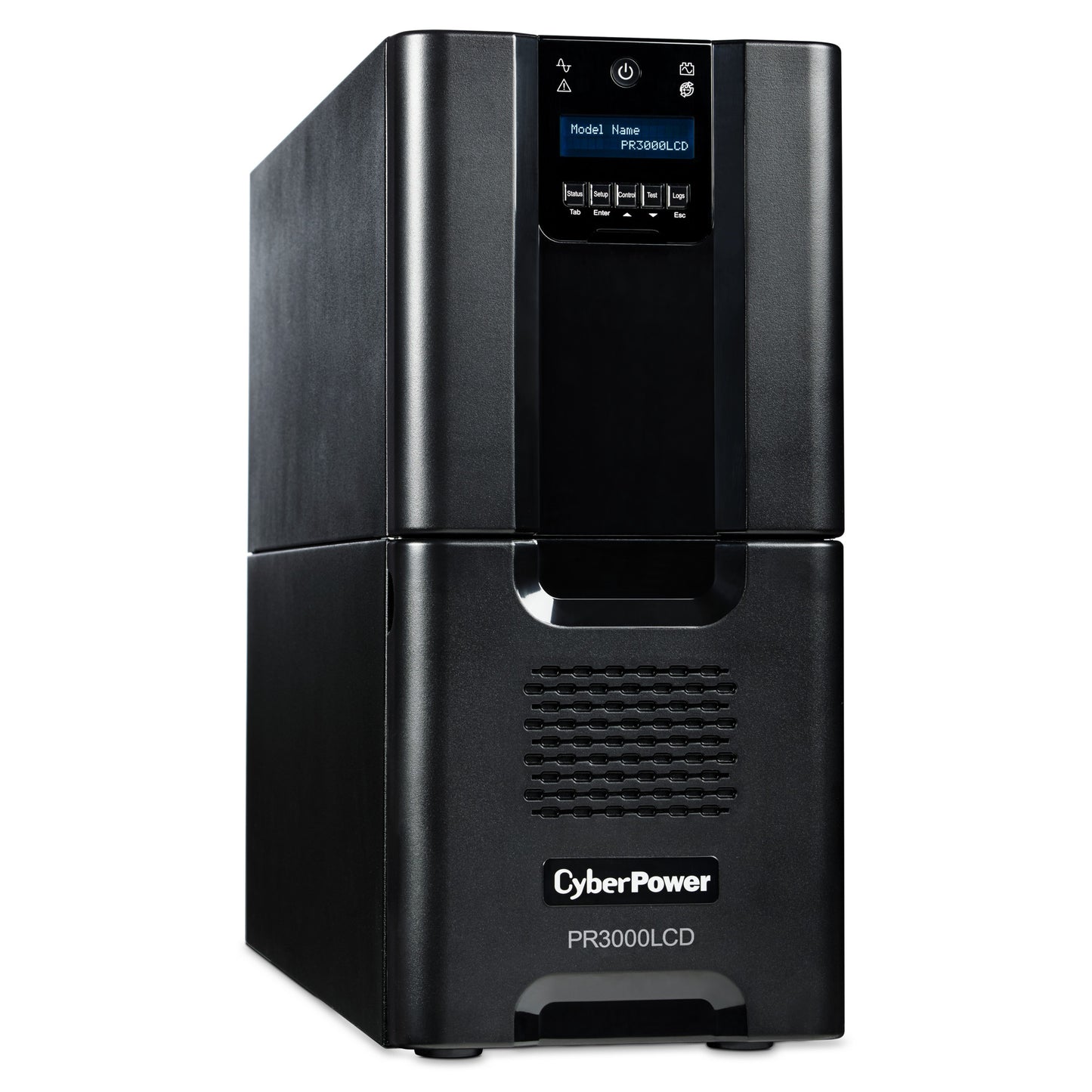 CyberPower PR3000LCD 3000VA Line Interactive UPS (Mini-Tower) — Right angle