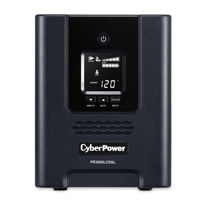CyberPower PR3000LCDSL 3000VA Line Interactive UPS — Front view
