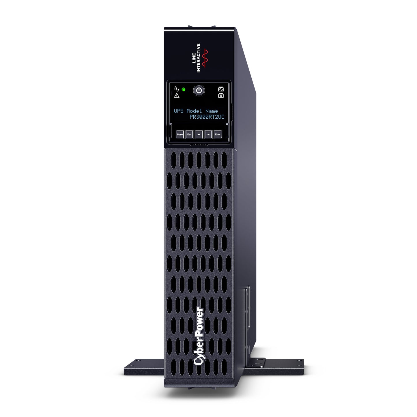CyberPower PR3000RT2UC 3000VA / 3000W Line Interactive UPS (Rackmount (2U)) — Left angle