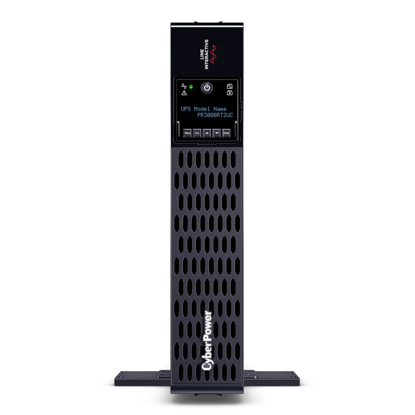CyberPower PR3000RT2UC 3000VA / 3000W Line Interactive UPS (Rackmount (2U)) — Front view