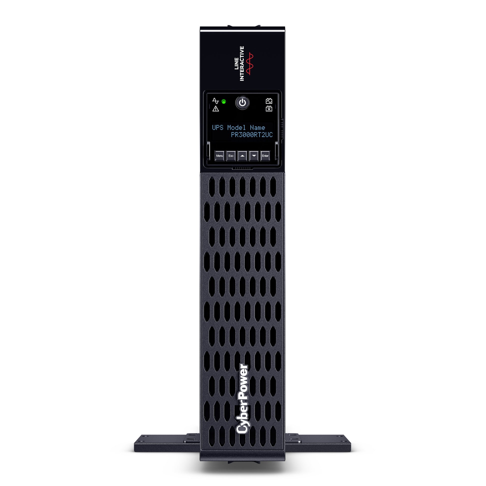CyberPower PR3000RT2UC 3000VA / 3000W Line Interactive UPS (Rackmount (2U)) — Front view