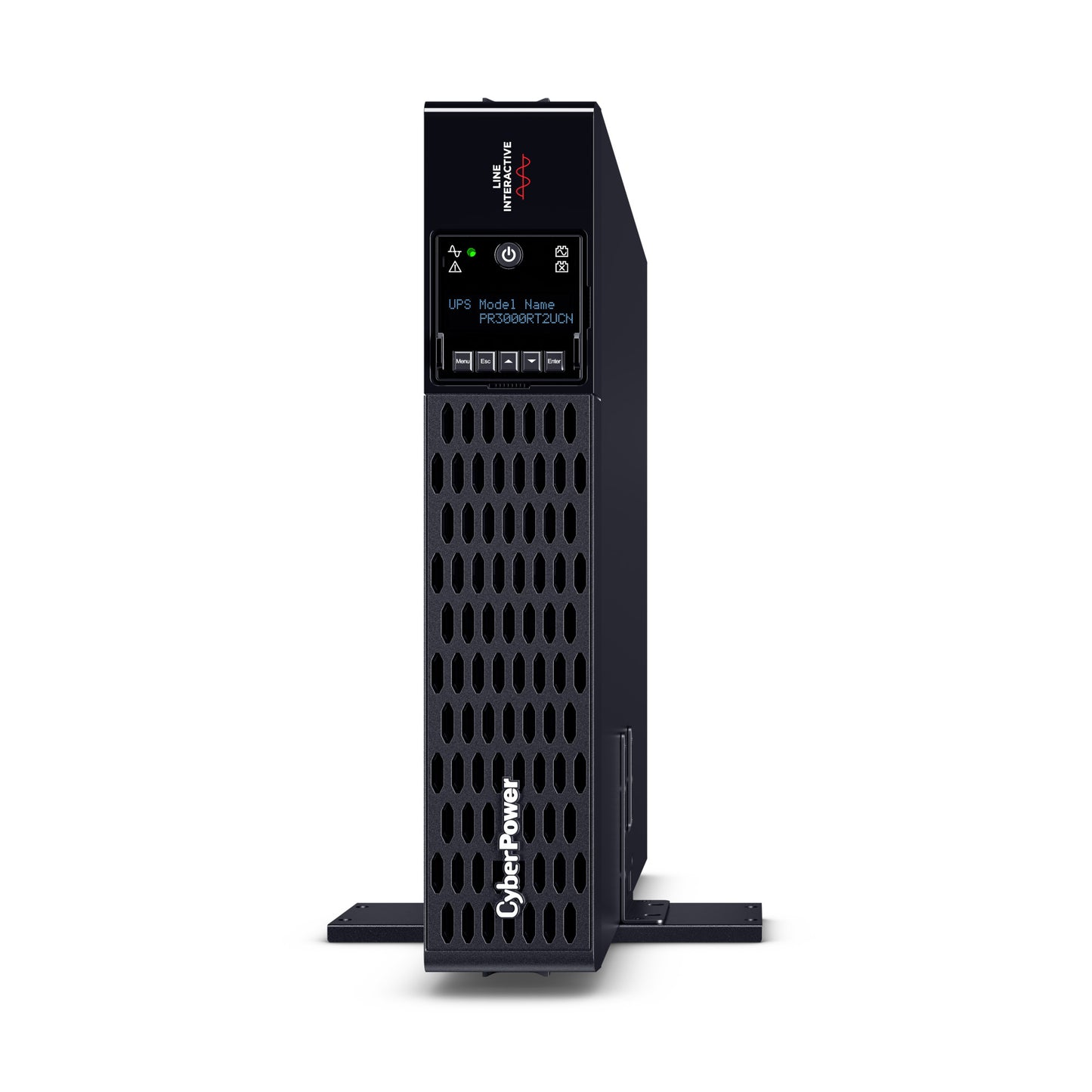 CyberPower PR3000RT2UCN 3000VA / 3000W Line Interactive UPS (Rackmount (2U)) — Left angle