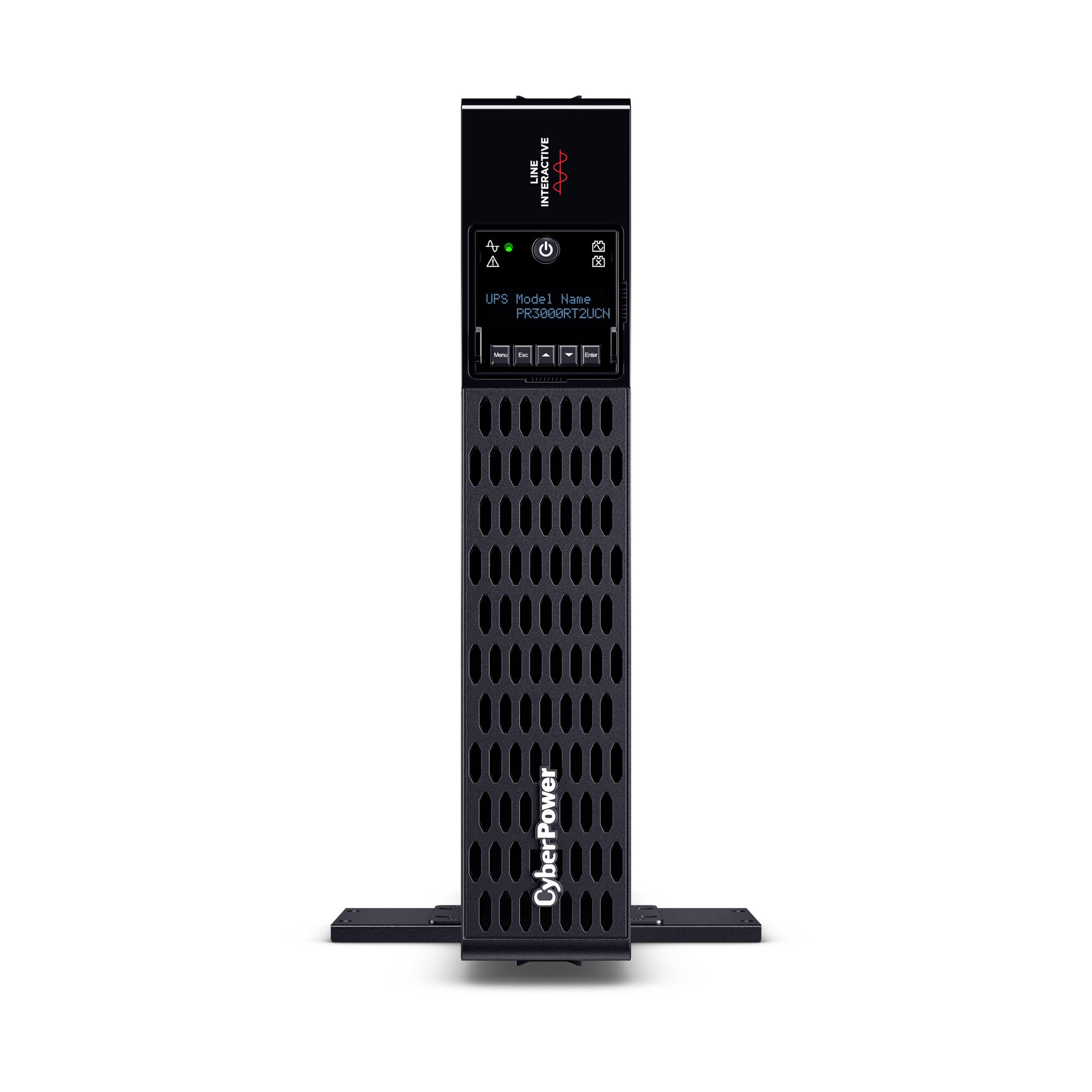 CyberPower PR3000RT2UCN 3000VA / 3000W Line Interactive UPS (Rackmount (2U)) — Front view