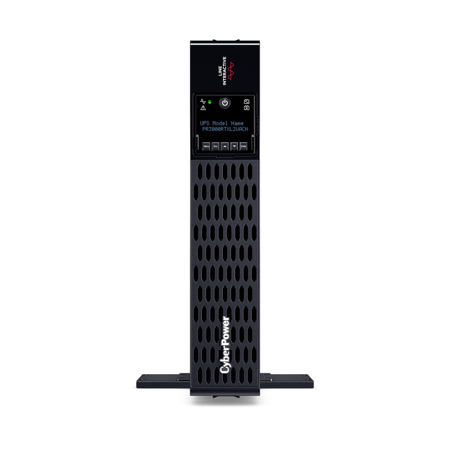 CyberPower PR3000RTXL2UACN 3000VA Line Interactive UPS (Rackmount (2U)) — Front view
