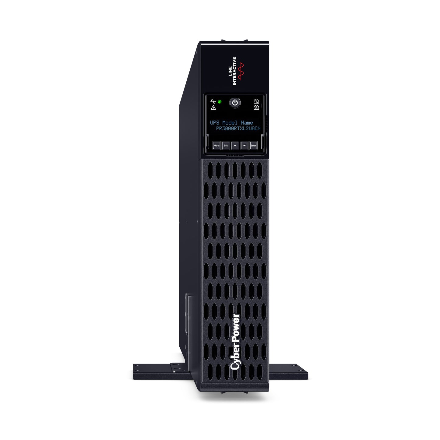 CyberPower PR3000RTXL2UACN 3000VA Line Interactive UPS (Rackmount (2U)) — Right angle