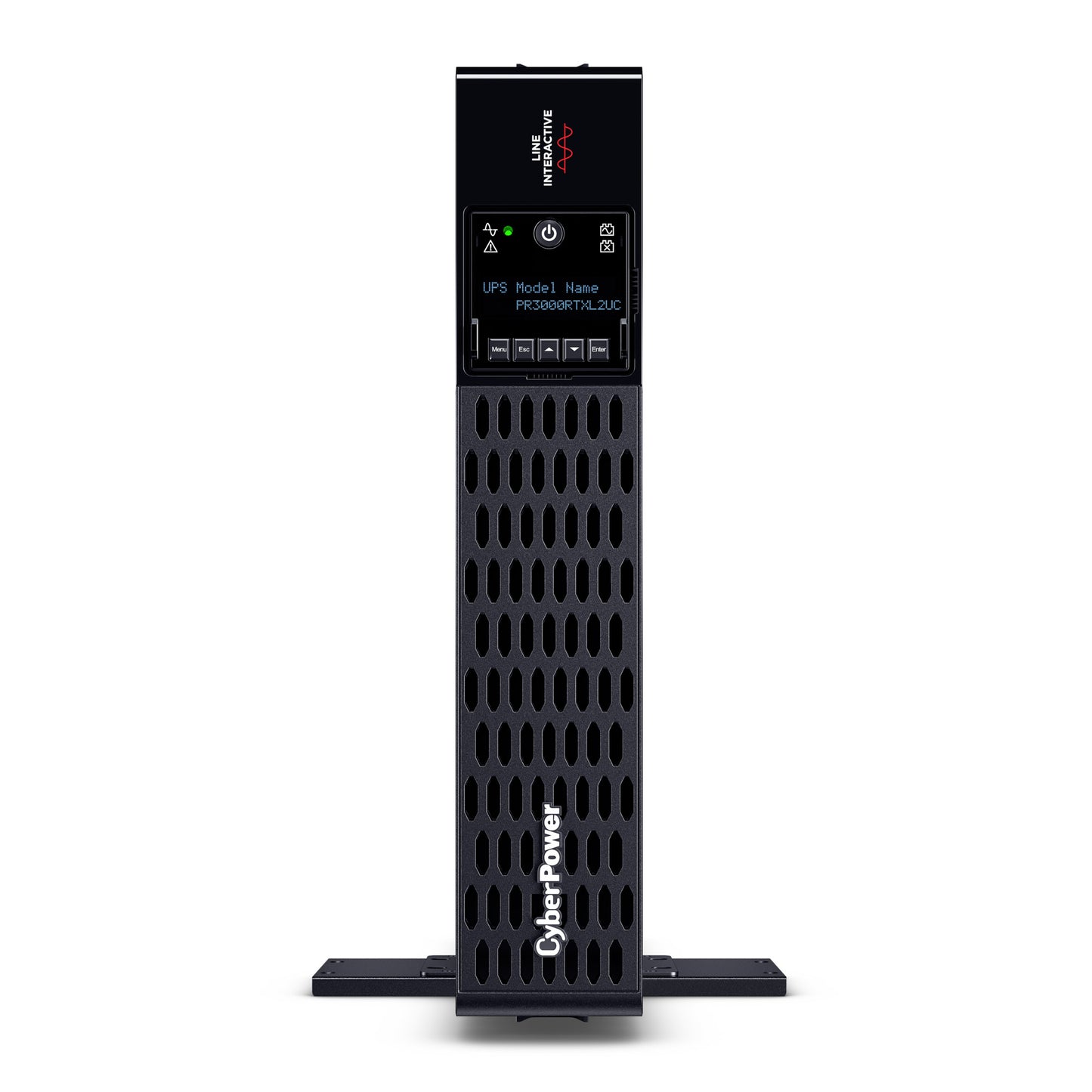 CyberPower PR3000RTXL2UC 3000VA / 3000W Line Interactive UPS (Rackmount (2U)) — Front view