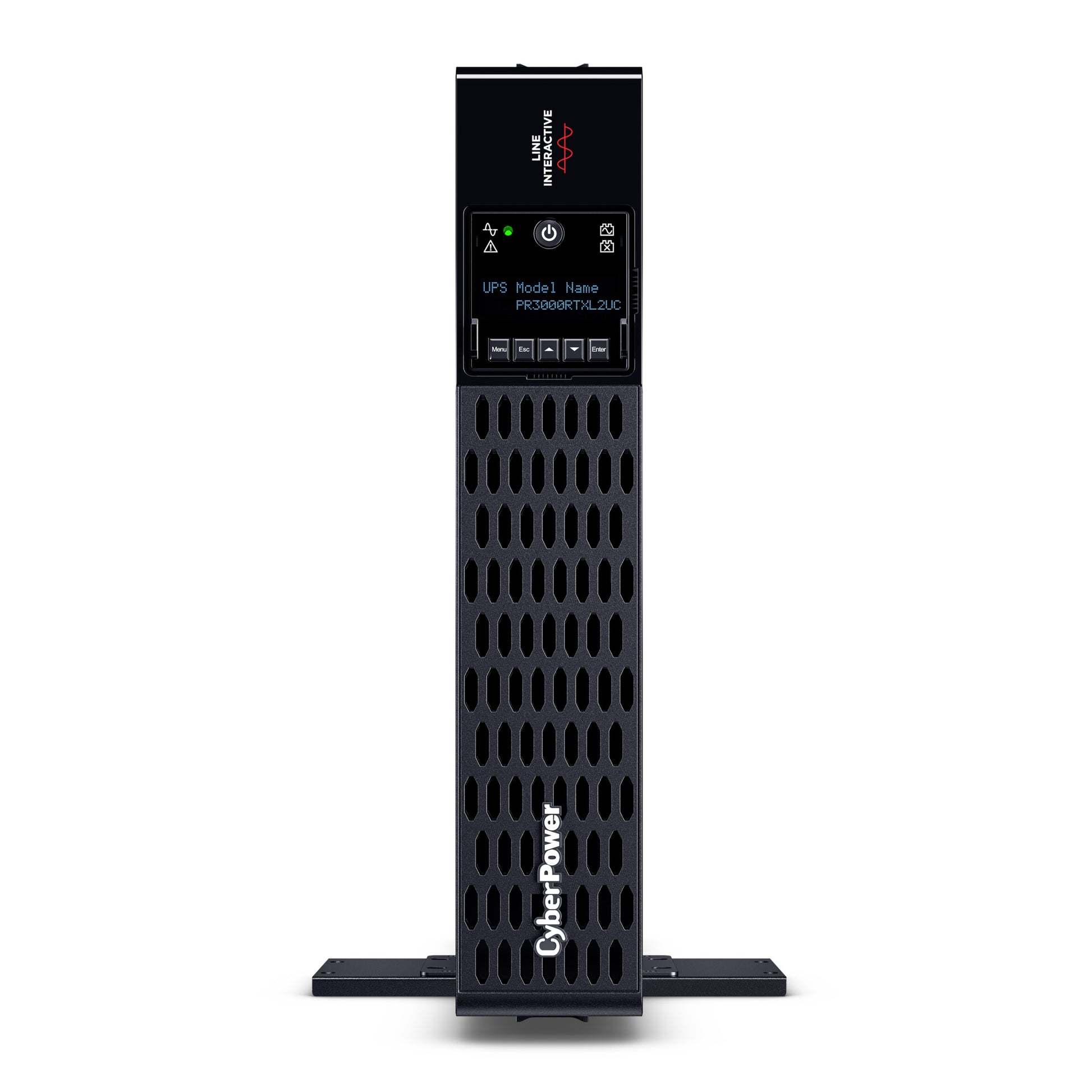 CyberPower PR3000RTXL2UC 3000VA / 3000W Line Interactive UPS (Rackmount (2U)) — Front view