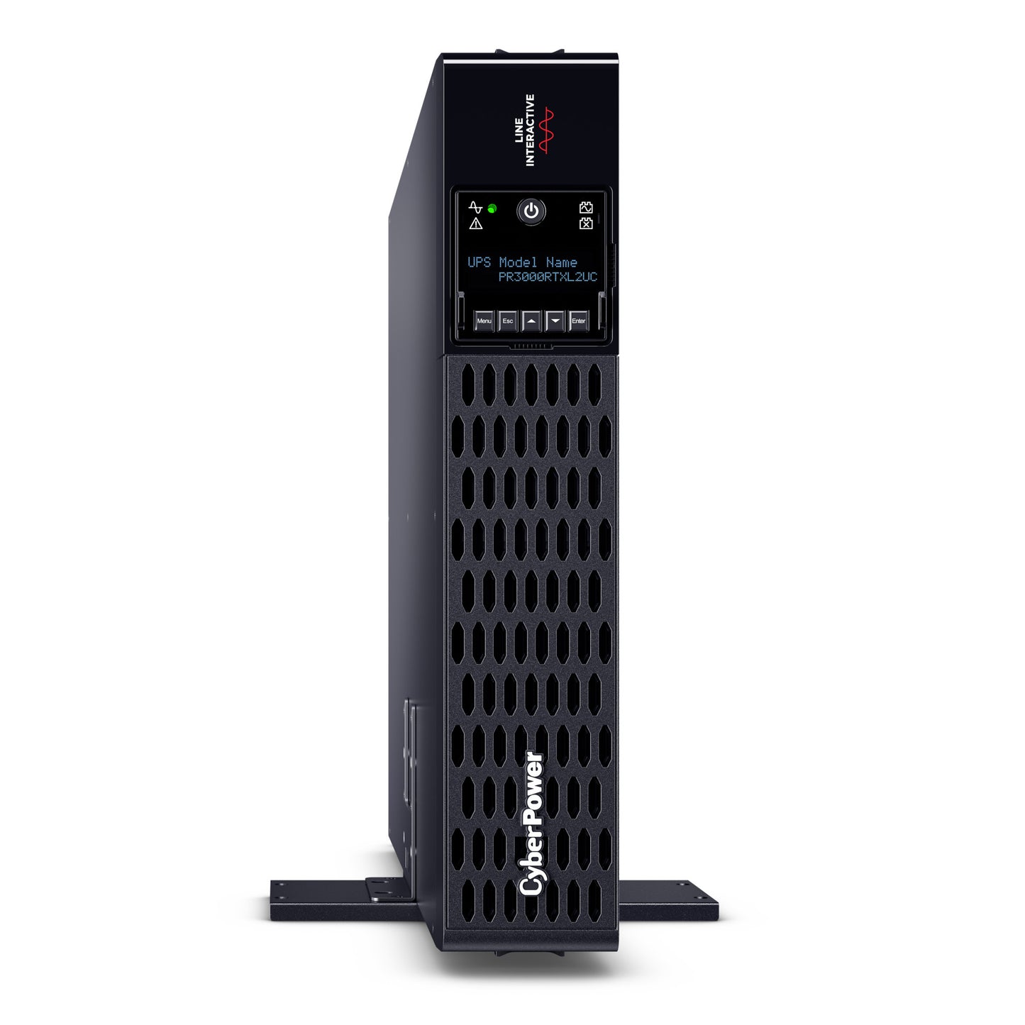 CyberPower PR3000RTXL2UC 3000VA / 3000W Line Interactive UPS (Rackmount (2U)) — Right angle