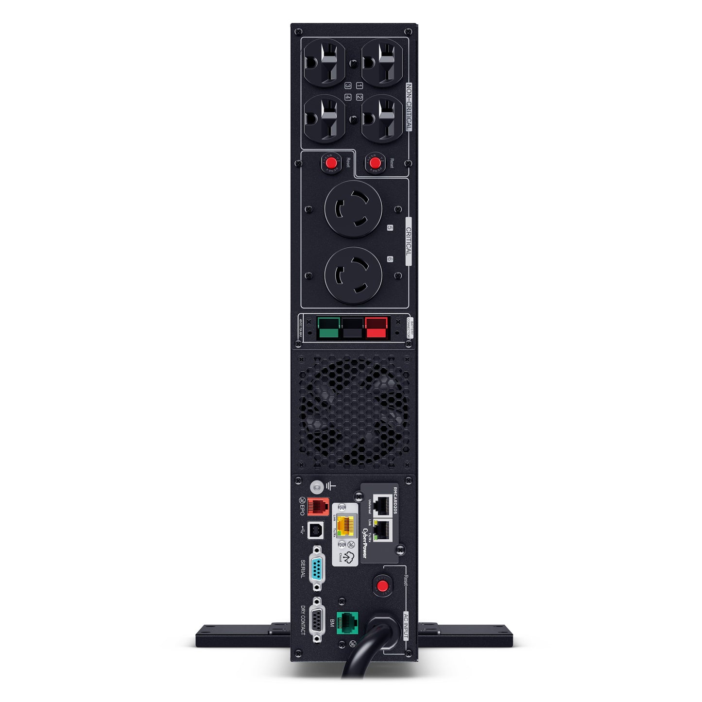 CyberPower PR3000RTXL2UHVACN 3000VA / 3000W Line Interactive UPS (Rack/Tower) — Rear view
