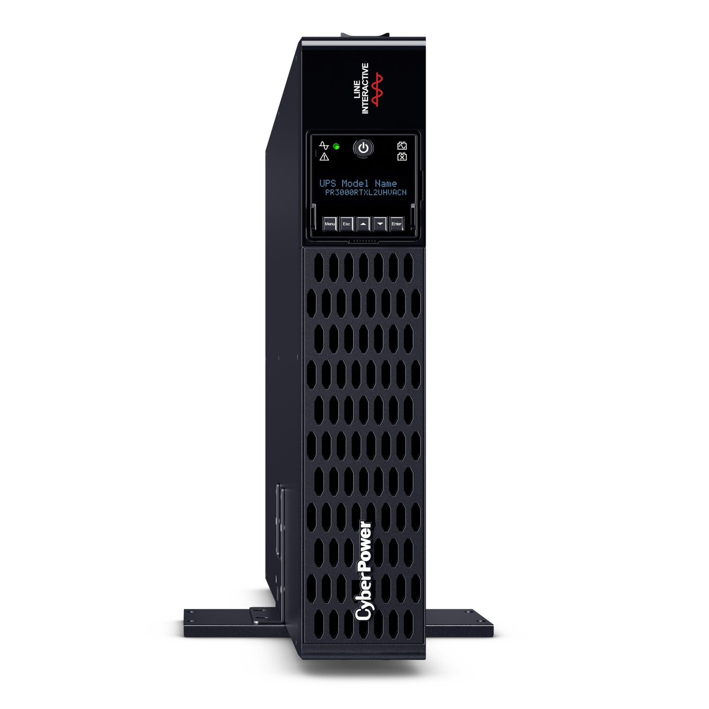 CyberPower PR3000RTXL2UHVACN 3000VA / 3000W Line Interactive UPS (Rack/Tower) — Right angle