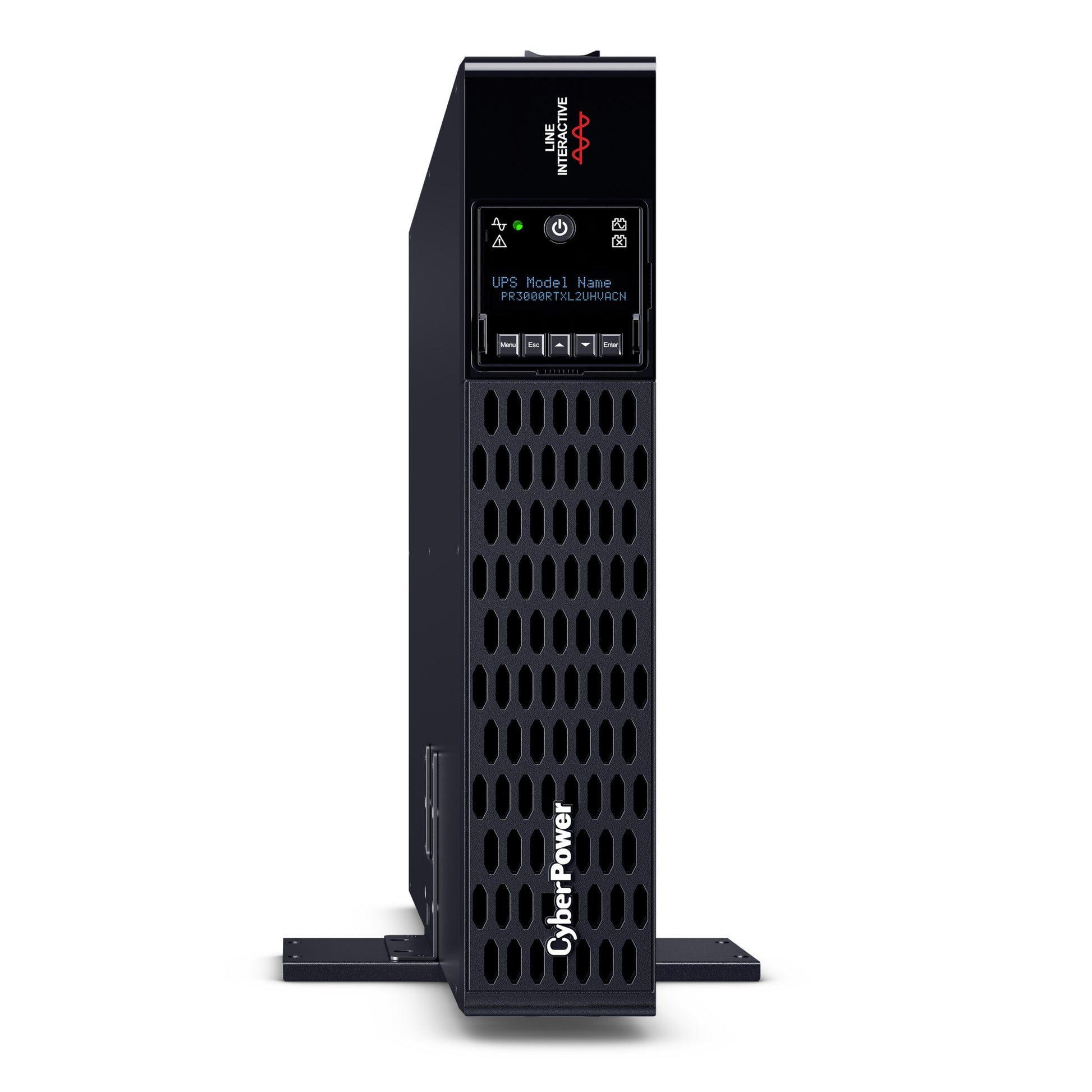CyberPower PR3000RTXL2UHVACN 3000VA / 3000W Line Interactive UPS (Rack/Tower) — Right angle