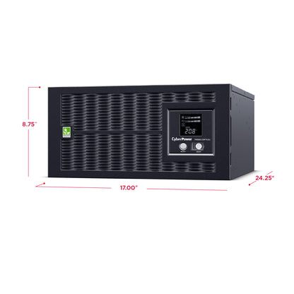 CyberPower PR5000LCDRTXL5U 5000VA / 4500W Line Interactive UPS (Rackmount (5U)) — Left angle