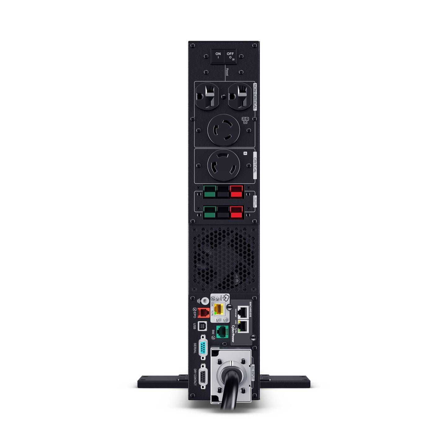 CyberPower PR5000RTXL2UC 5000VA Line Interactive UPS (Rackmount (2U)) — Rear view