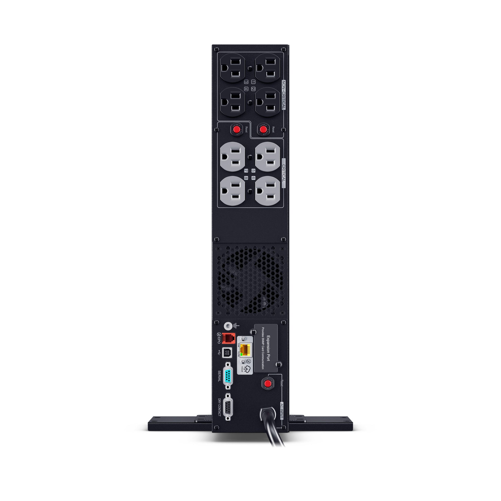 CyberPower PR750RT2UC 750VA / 750W Line Interactive UPS (Rack/Tower) — Rear view