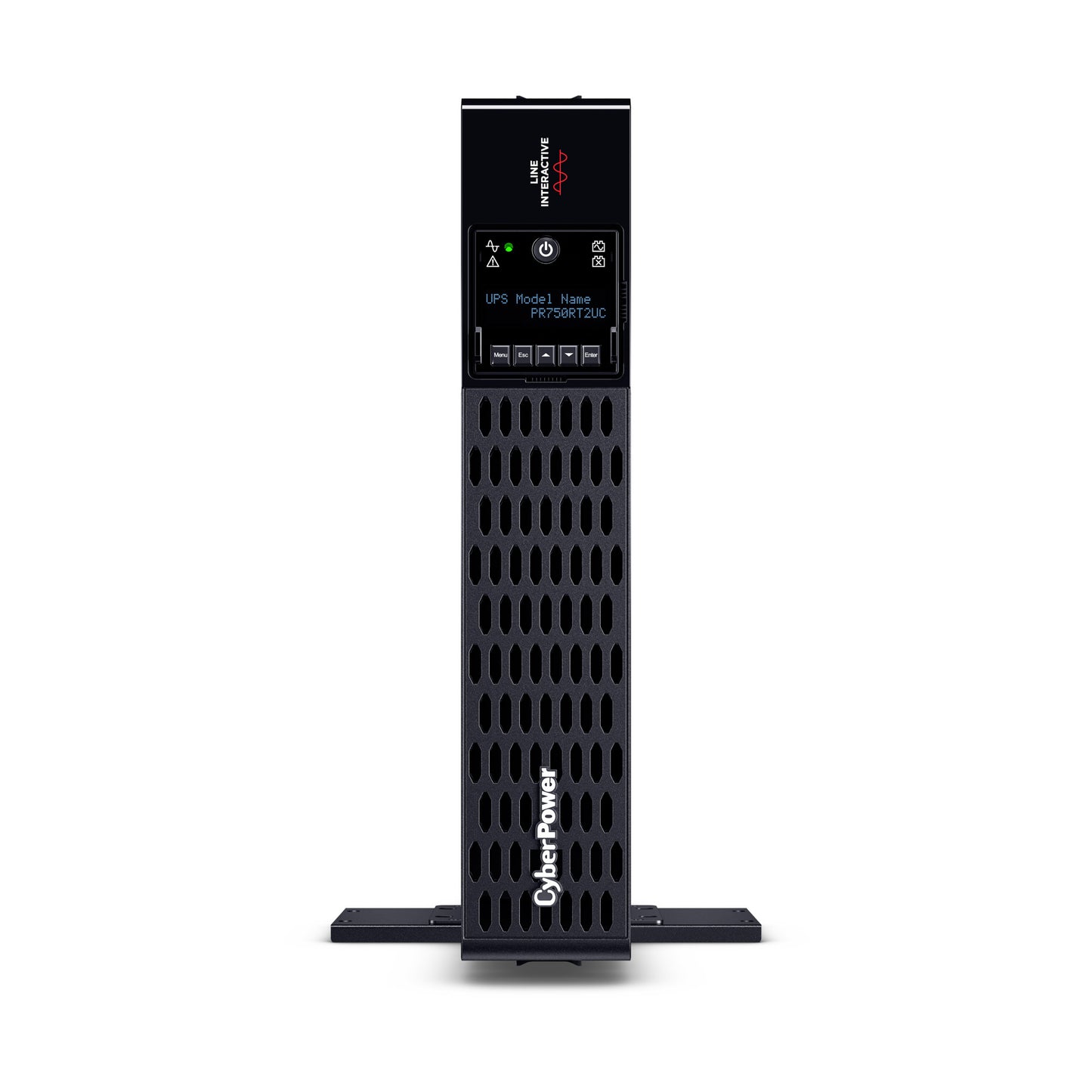 CyberPower PR750RT2UC 750VA / 750W Line Interactive UPS (Rack/Tower) — Front view