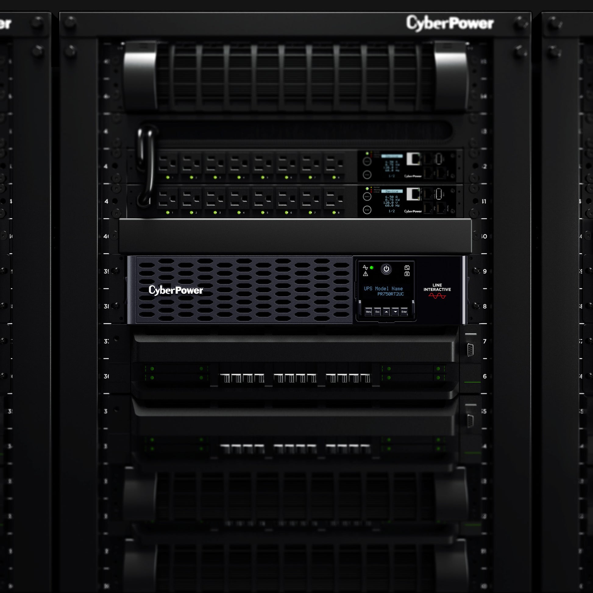 CyberPower PR750RT2UC 750VA / 750W Line Interactive UPS (Rack/Tower) — Feature detail